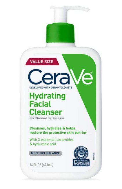 Ultimate Fragrance-Free Skincare Favorites: CeraVe Fragrance-Free Hydrating Facial Cleanser With Hyaluronic Acid