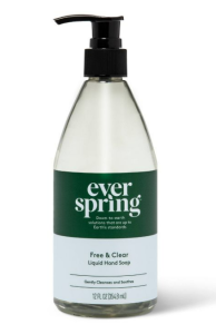 Everspring Free & Clear Fragrance-Free Liquid Hand Soap is one of the best unscented and fragrance-free hand soaps.