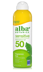 Alba Botanica Sensitive Sunscreen Spray SPF 50