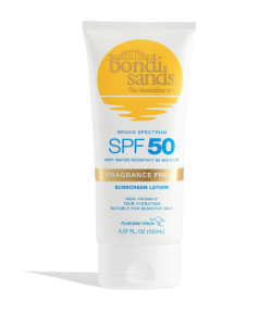 Bondi Sands SPF 50 Everyday Sunscreen Lotion in fragrance-free packaging