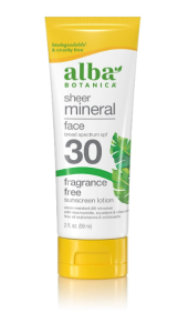Best fragrance-free face sunscreens - Alba Botanica Sheer Mineral Face Sunscreen