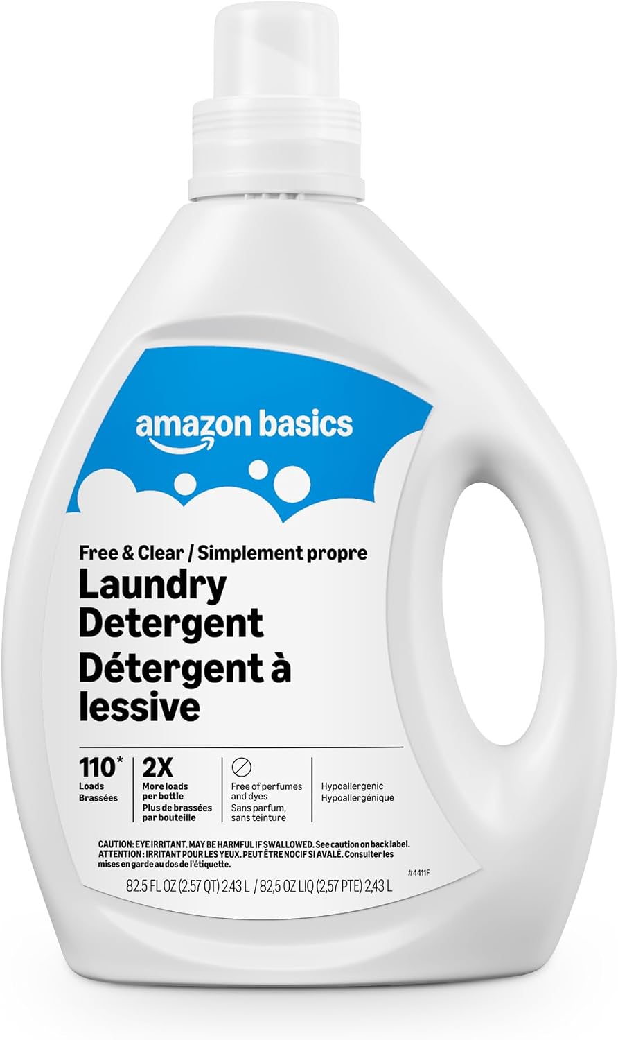 Amazon Basics Free & Clear concentrated liquid laundry detergent